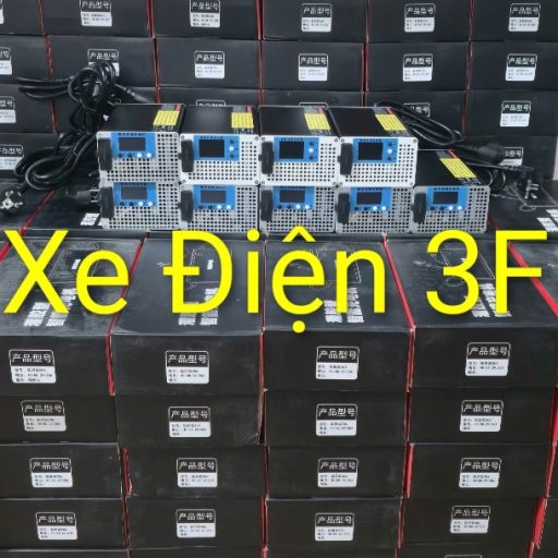 Sạc chỉnh dòng xe máy điện 1800w sạc nhanh cho xe Vinfast Evo200, Evogrand, Evomax......Datbike và pin độ